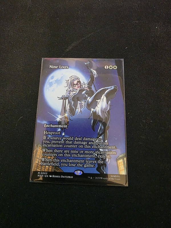 Nine Lives Borderless Showcase MTG Magic the Gathering Card NM Near Mint MAR