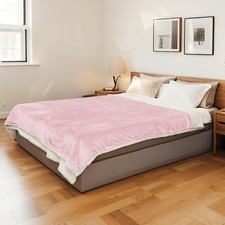 Electric Heated Blanket 72"x84" Full Size, 72x84inches-Full, C-light Pink
