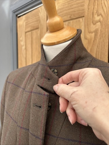 Ladies MUSTO Pure WOOL Angora Tweed COUNTRY PADDOCK JACKET Coat FIELD UK 12 38" - Picture 4 of 16