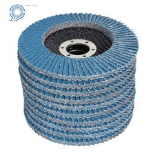 60 Grit 4-1/2" X 7/8" T29 Premium Zirconia Flap Disc Sanding Grinding 10 Pieces
