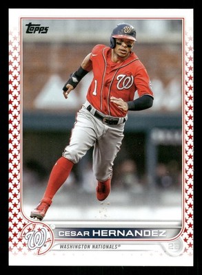 Cesar Hernandez Washington Nationals 2022 Topps Update Ind. Day #US299 SN /76