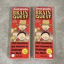 Brain Quest 2nd Grade 1000 Questions  Answers Deck One  Two Workman 1999