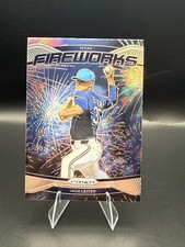 Jack Leiter 2025 Panini Prizm Baseball Fireworks Texas Rangers #7