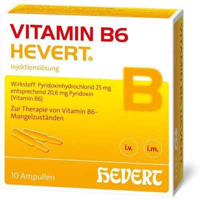 3x VITAMIN B6 HEVERT Ampullen 10X2 ml PZN: 3919991