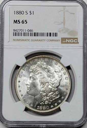 1880 S MS65 NGC Morgan Nice white coin