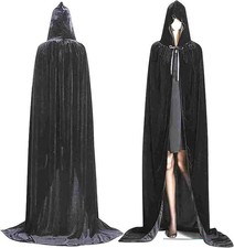 Diffly Velvet Hooded Cape - 59