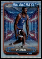 Jalen Williams 2024-25 Topps Chrome #63 Refractor Oklahoma City Thunder