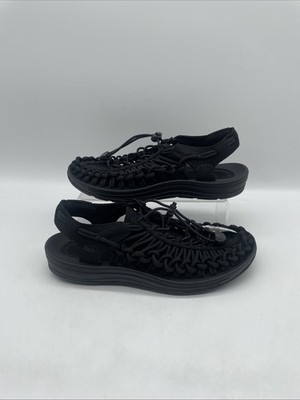 Keen Uneek Woven Trainers Sandalen Damen Triple Black UK 4 EU 37 Neu ohne Karton