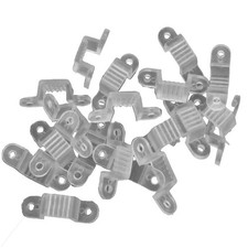 Set di 20 Clip per Striscia LED 8mm Accessori di Montaggio Colore Bianco Facili 