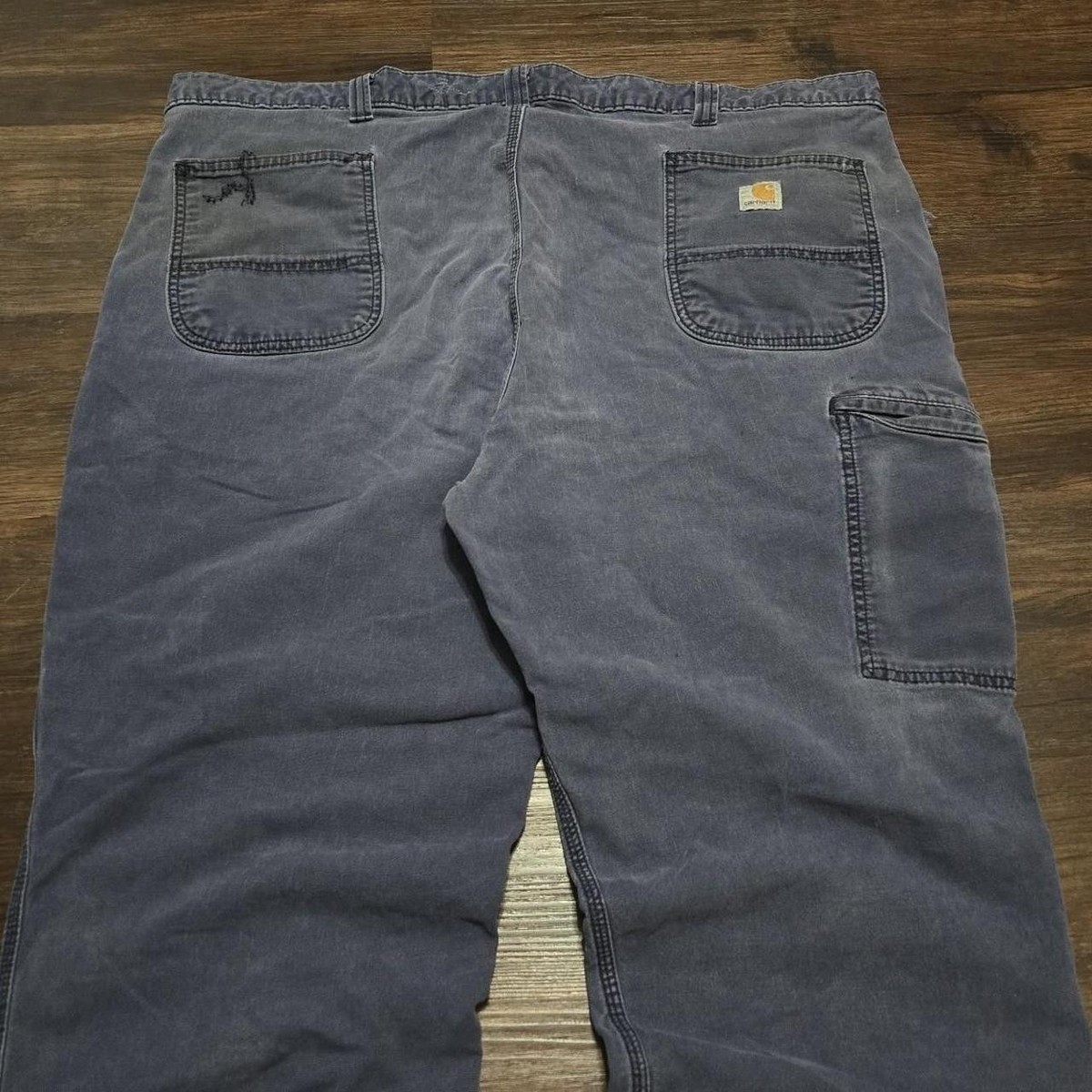 Carhartt Relaxed Fit Carpenter Pants Mens 46x30 Faded Purple