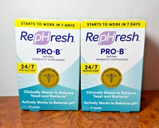 LOT of 2 - Rephresh Pro B - 30 Capsules - 08/2026+