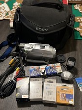 Sony DCR-HC85 3.5" Touchscreen MiniDV Camcorderr With 2 New Batteries And More