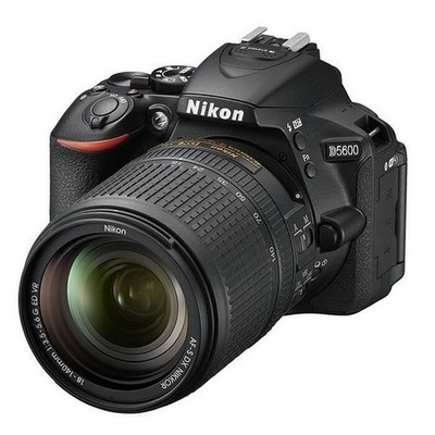 Nikon D5600 DSLR Camera Kit 18-140mm VR Lens 1-Year Warranty Used