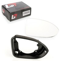 Spiegelglas Blendring Set Rechts Beheizbar Konvex Elektrisch FüR VW Passat 3G B8