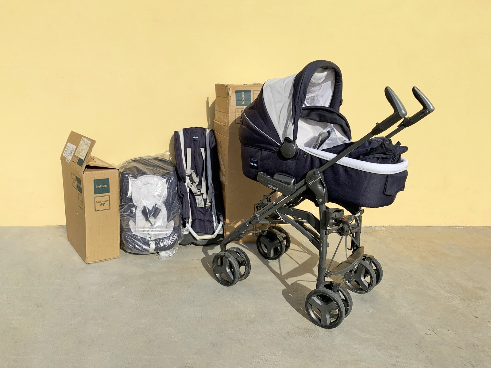 Inglesina set tris Zippy Evo passeggino + carrozzina + ovetto + supporto auto
