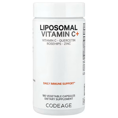 Codeage, Liposomales Vitamin C+, 180 Kapseln, Ablaufdatum: 09/2027