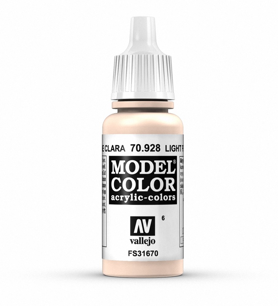 Vallejo Model Color 17ml - Light Flesh - 70.928