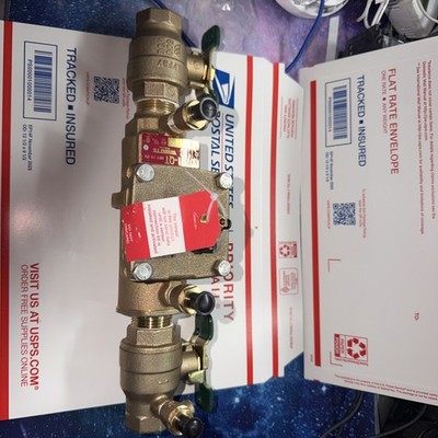 Watts 007M1- 1'' DC. Bronze Double Check Valve Backflow Preventer SN: 623319