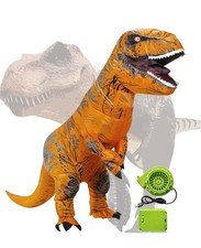 Inflatable T-rex Dinosaur Costume Adult Blow Up Halloween Cosplay Party Outfit