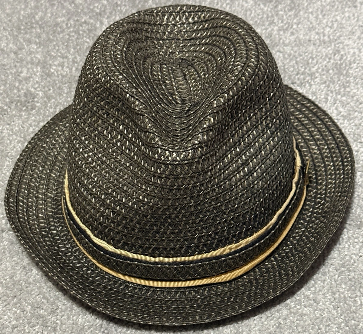 ASN Handmade Two Tone Split Fedora Hat Blue Cream Whipstitch Wide Brim Womens S Gigi Burris Millinery | Freddie Bridal Fedora | Powder Blue  main image 4