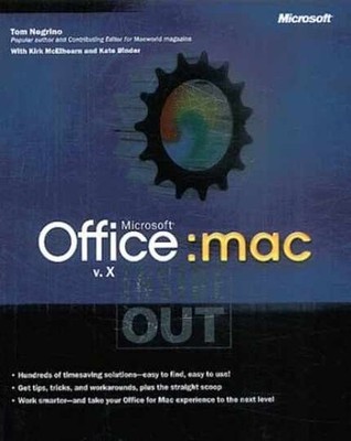 Microsoft  Office v. X for Mac - Paperback, by TOM NEGRINO WITH - Very Good