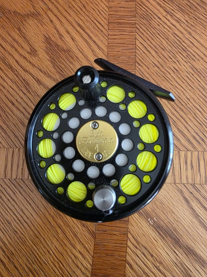 Carretel Old Florida #4 Fly e carretel extra com linha WF8F. Feito nos EUA - Imagem 2 de 4