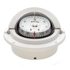 Ritchie Compass, Flush Mount, 3" Combi, White F-83W