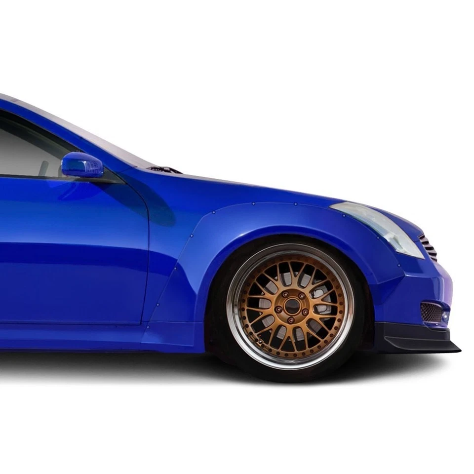 For Infiniti G35 03-07 Fender Flares Circuit Sport Style 75mm Fiberglass Front Foto 2 de 4