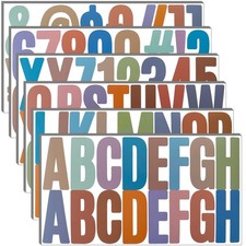 Bemeol 600 Pieces 36 Sheets Letter Stickers 2.5 Inch Inch, Boho Colors