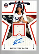 2025 USA Stars & Stripes Stars & Stripes Auto Materials #SSMKC Kayson Cunningham