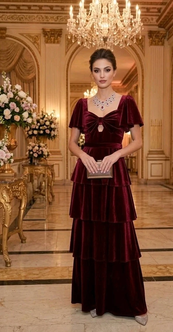 red velvet dress women Out On The Dance Floor Maxi  Shop the Mint This is your natural waist Fit and Flare Long Sleeve