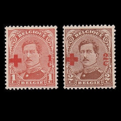 BELGIUM. RED CROSS 1918. MH. SCOTT B34-B35 + GIFT.