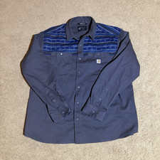 Carhartt Rugged Flex Mens XL Cotton Button-Up...