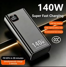 100000mAh Huge Capacity Portable Charger Power Bank 140W Super Fast Charge New M