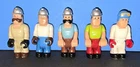 Vintage Lot Of 5 Fisher Price Husky Helper Figures