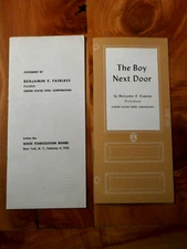 The Boy Next Door etc. By Benjamin F. Fairless US Steel Corp. 1951 and 1952