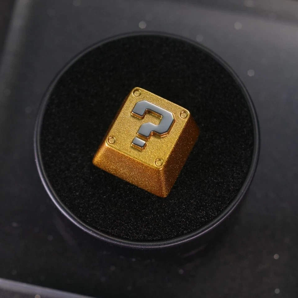 Mario Mystery Block Keycap / Questionmark/Golden Brick - Image 2 of 3