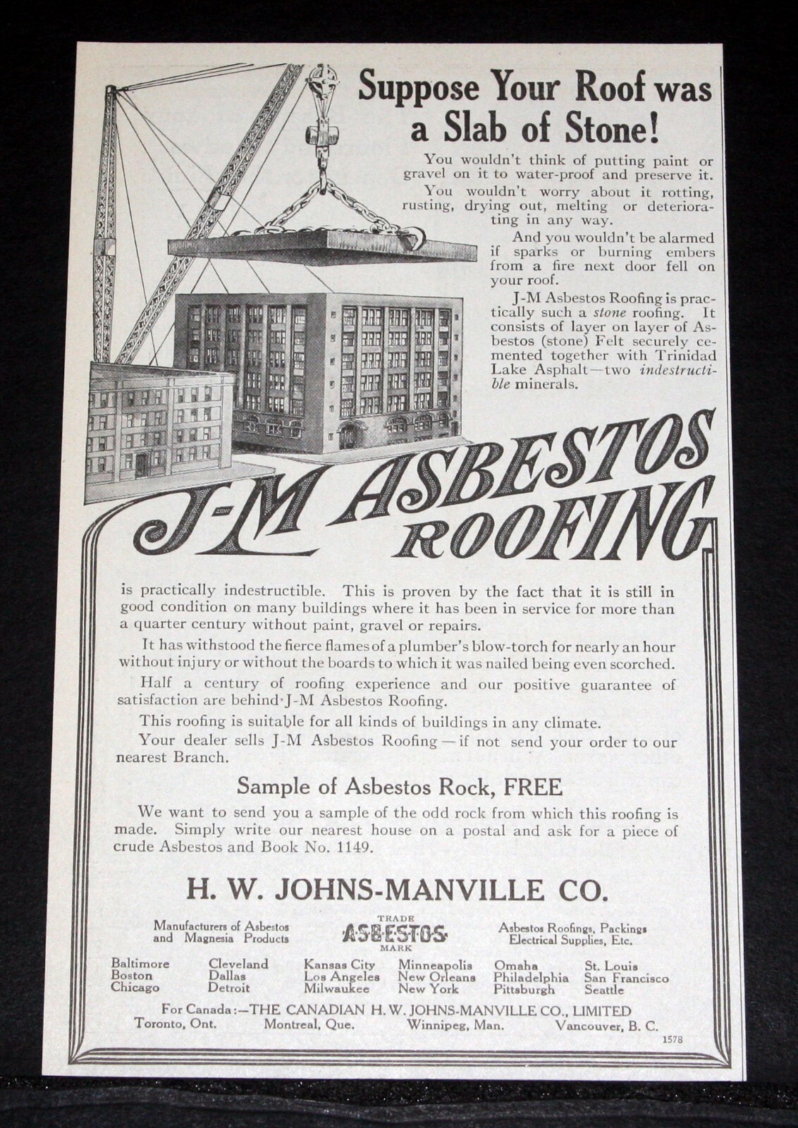 Detailed Johns Manville Mesothelioma Abstract Collection Detailed Johns Manville Mesothelioma Abstract Collection