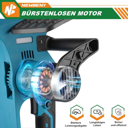 12'' Bürstenlosen Motor Elektrische Kettensäge Motorsäge Für Makita Ohne Akku DE - Bild 8 von 13