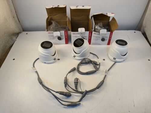 Lot of 3 HIKVISION 5MP DOME CAMERA DS-2CE76H0T-ITMF Analog Camera *Factory Reset