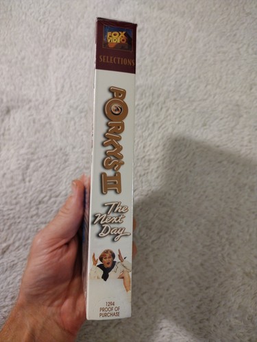 VTG New Sealed 1985 Porkys 2 The Next Day VHS CBS FOX Watermarks Double Water - Picture 10 of 13