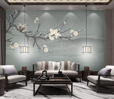3D Mountain Branches 46918NA Wallpaper Wall Murals Removable Wallpaper Fay