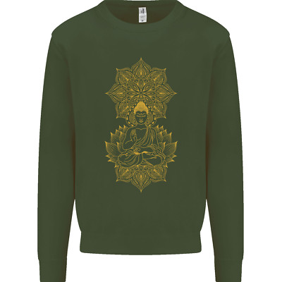 Mandala Buddha Art Herren Sweatshirt Pullover