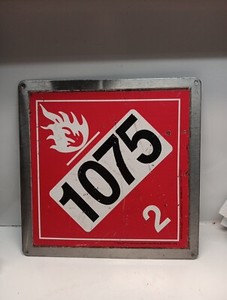 Hazardous  Wastes&substances  Sign Mounted To Stainless Steel Plate,heavy,12x12