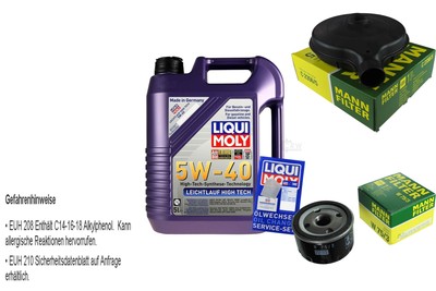 INSPEKTIONSKIT FILTER LIQUI MOLY ÖL 5L 5W-40 für Renault Super 5 B/C40_ 1.1 1.0