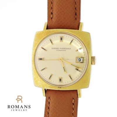 Girard Perregaux Gyromatic Watch Gold Plated 39 Jewel 1Year