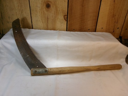 Vintage rustikales Maisstiel Tabakmesser Cutter Zerkleinerer mit Holzgriff
