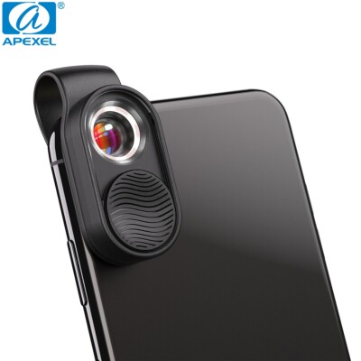 APEXEL 100-fach digitales Mini-Mikroskopobjektiv mit CPL-LED-Licht für Telefone