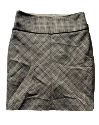 The Limited Skirt Size 6 Pencil Tweed Plaid Length 21  Zipper Polyblend N1