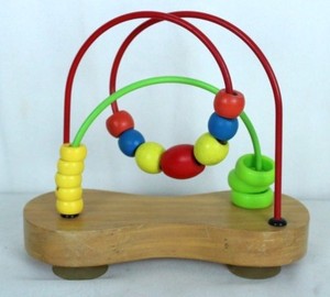 baby toy beads on wire
